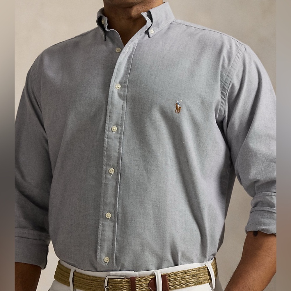 Ralph Lauren Men’s Oxford Button Down Shirt in Grey Size XL - Picture 5 of 5
